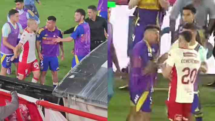 Revelan nuevos videos del "picante cruce" de Gary Medel con Rodrigo Echeverría y los hinchas de Huracán en Argentina