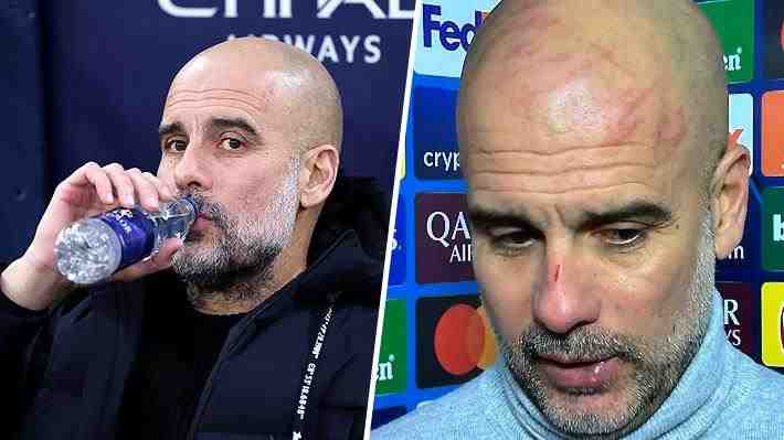 "Quise hacerme daño": La insólita imagen viral de Guardiola tras increíble empate del City en la Champions