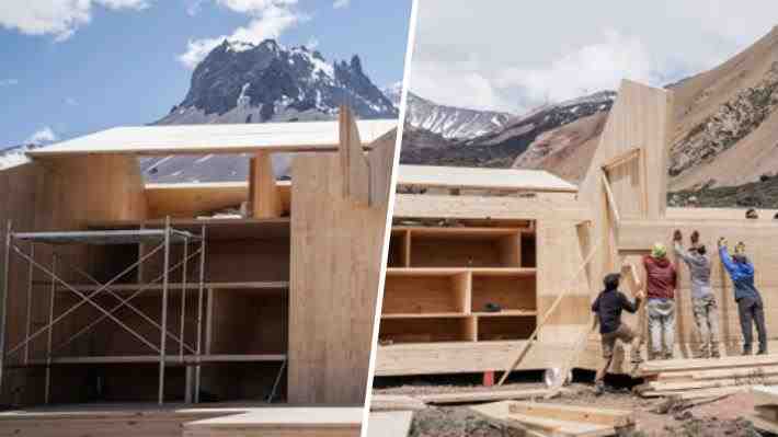 Imágenes: Así va el refugio en la cumbre más alta de la región Metropolitana, que es parte del proyecto "Los 16 de Chile"