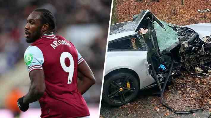 Michail Antonio sufrió un grave accidente de tránsito en Inglaterra: Mira cómo quedó su vehículo y el parte médico de su estado