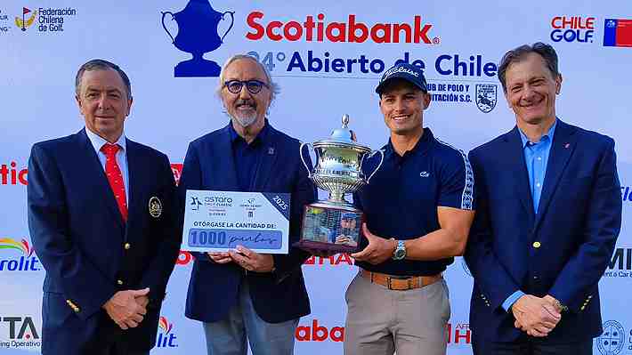 Christian Espinoza conquistó el título del Abierto de Chile de golf