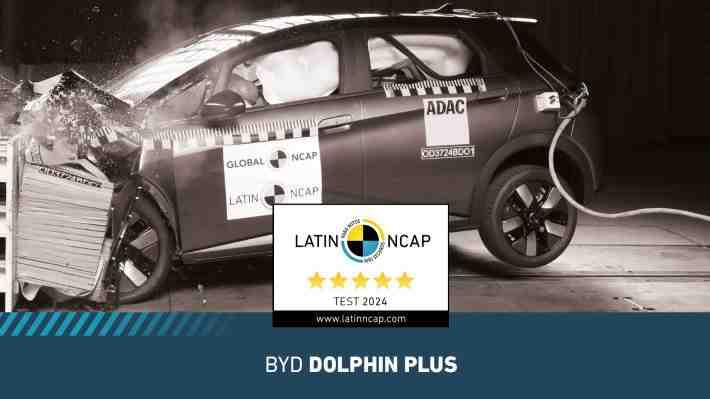 Puntuación perfecta: El BYD Dolphin Plus se luce en las pruebas de seguridad de Latin NCAP