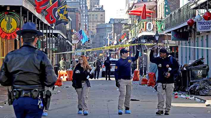 Atentado en Nueva Orleans: FBI dice que autor estaría vinculado al Estado Islámico y que buscan a más responsables