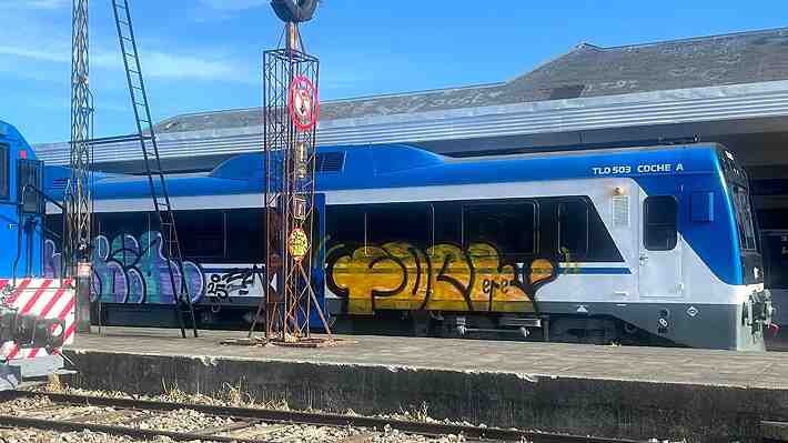 Alcalde de Puerto Varas denuncia vandalización de tren recién llegado a la ciudad: "Es vergonzoso"