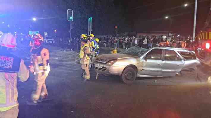 Tragedia en Temuco: Choque vehicular deja 11 heridos y guagua de seis meses fallecida