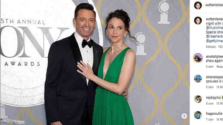 Las fotos de la romántica cita de Hugh Jackman y Sutton Foster que confirmarían su noviazgo