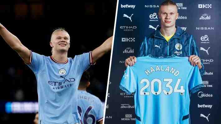 Erling Haaland sorprende y renueva hasta 2034 con el Manchester City