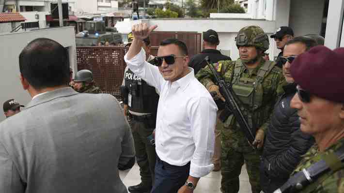 Elecciones en Ecuador: Sondeo de boca de urna otorgan posible triunfo de Daniel Noboa en primera vuelta