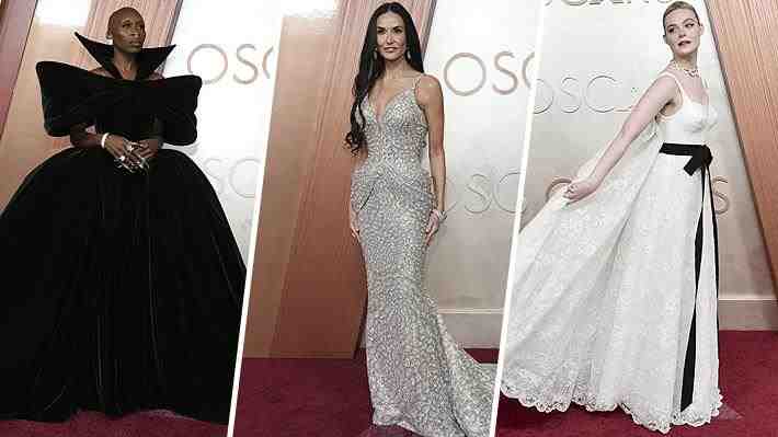 Fotos | El blanco y los brillos dominaron los looks de las celebridades en la alfombra roja de los Premios Oscar 2025