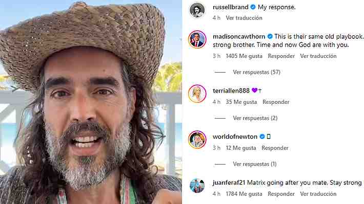 Russell Brand responde a imputaciones en su contra: "Cuando era joven era un tonto, pero nunca un violador"