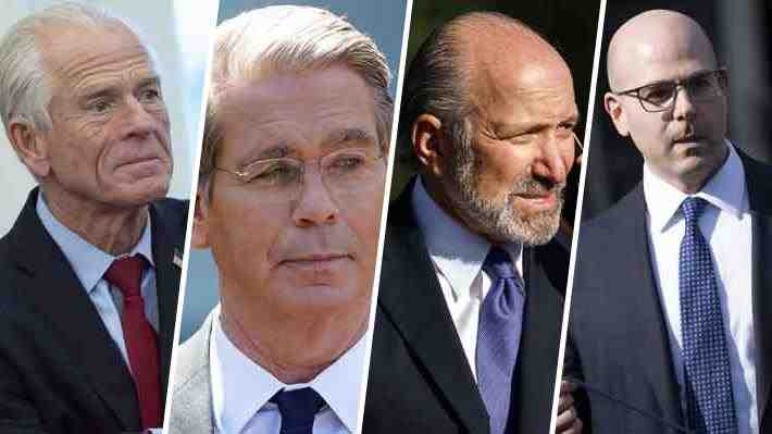 Los rostros tras los aranceles de Trump: Están el "más odiado de Wall Street" y un condenado por desacato