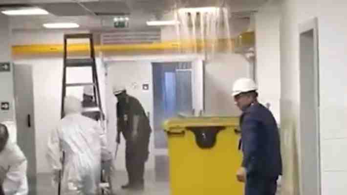 Video | Inundación en Hospital de Antofagasta obligó a suspender cirugías y desató críticas al Gobierno y concesionaria