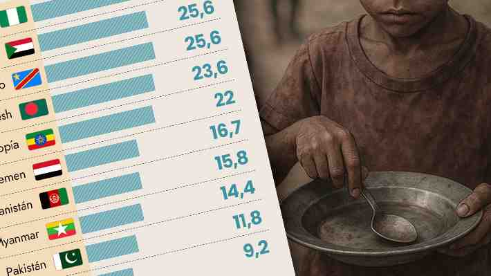 Cuáles son los países con mayores niveles de inseguridad alimentaria aguda en el mundo y Latinoamérica