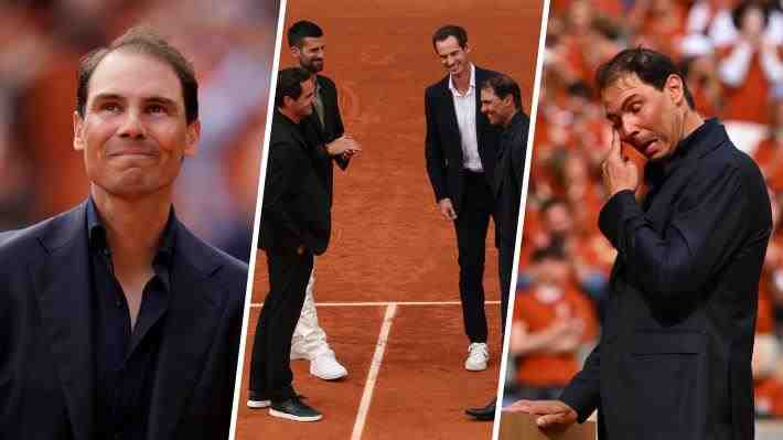 El espectacular y emocionante homenaje de Roland Garros para Rafael Nadal