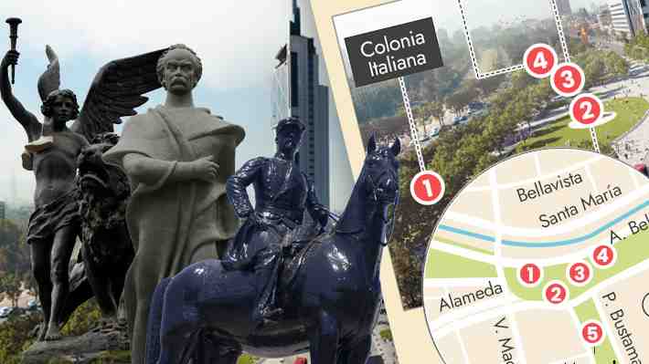 Regreso de Baquedano: Así quedaría el mapa de monumentos en Plaza Italia con nueva estatua de Gabriela Mistral