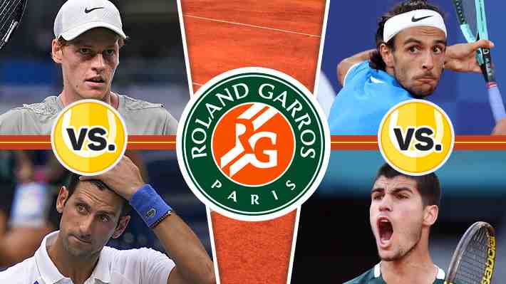 ¡En vivo! Ya se viene Sinner frente a Djokovic en las semis de Roland Garros