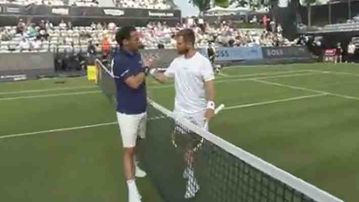 "Mírame, cerdito": El tenso momento entre Corentin Moutet y Fabio Fognini en el ATP de Stuttgart
