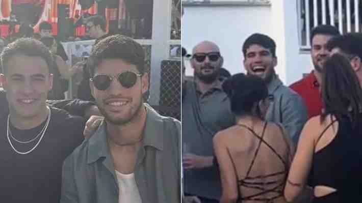 Acompañado de un ex Real Madrid... Las imágenes de las vacaciones de Alcaraz en reconocida fiesta de Ibiza tras ganar Roland Garros