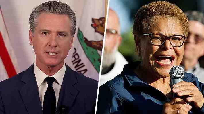 Gavin Newsom y Karen Bass: Los líderes que se enfrentan a Trump en medio de protestas en Los Ángeles