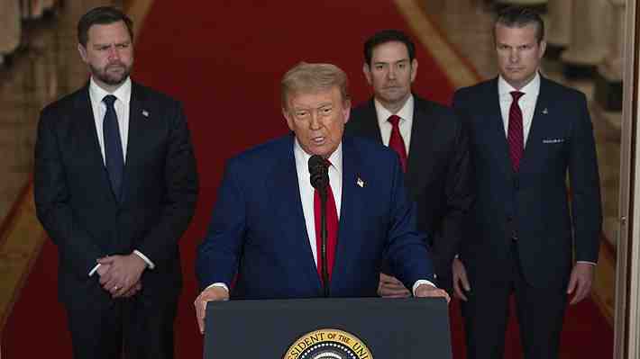 Trump afirma que instalaciones nucleares de Irán fueron destruidas "por completo" y advierte: "Habrá paz o tragedia"