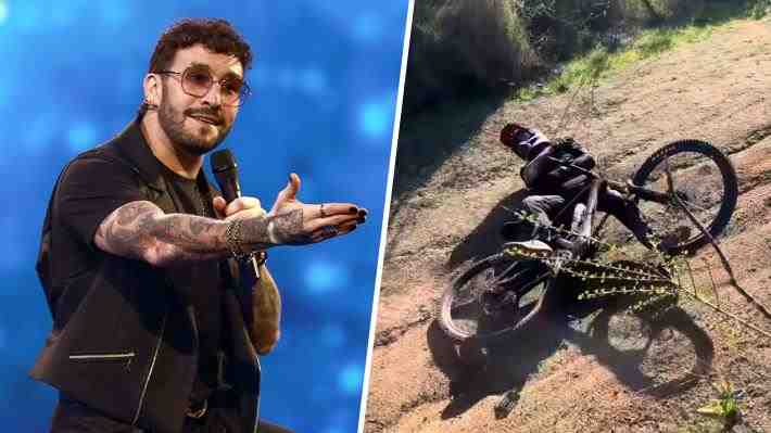 Video | Comediante Edo Caroe sufre fuerte caída realizando mountain bike: Debió suspender presentaciones