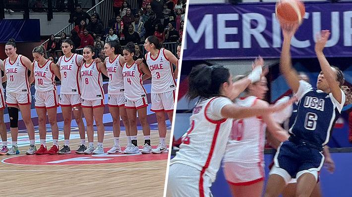 Chile sucumbe ante el poderío de Estados Unidos en la AmeriCup de básquetbol femenino