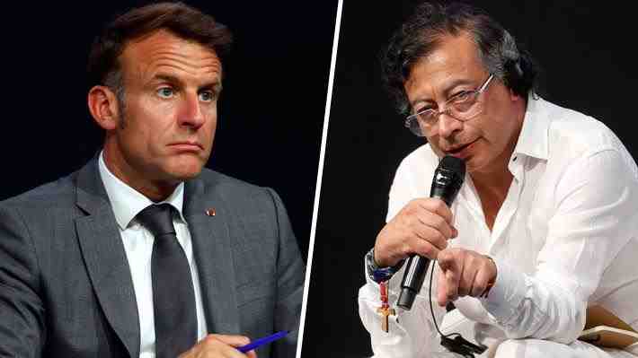 &#34;Exijo respeto&#34;: Macron se molesta con Petro en debate sobre clima, migración y vacunas
