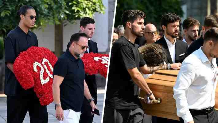 Las conmovedoras imágenes del último adiós a Diogo Jota y el tremendo gesto que tendrá el Liverpool con su familia