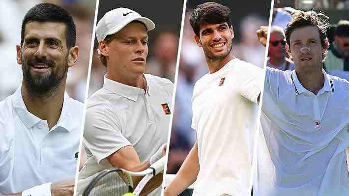 Mira el cuadro completo de octavos de final en Wimbledon