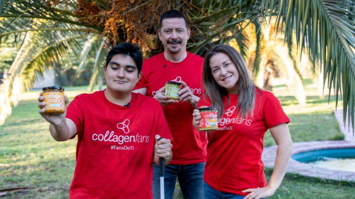 Joven no vidente crea alimentos con colágeno marino extraído de escamas de salmón