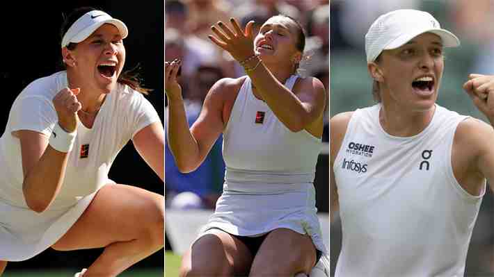 Aryna Sabalenka, 1 del mundo, fue eliminada y Swiatek arrasó: Así se jugará la final femenina de Wimbledon