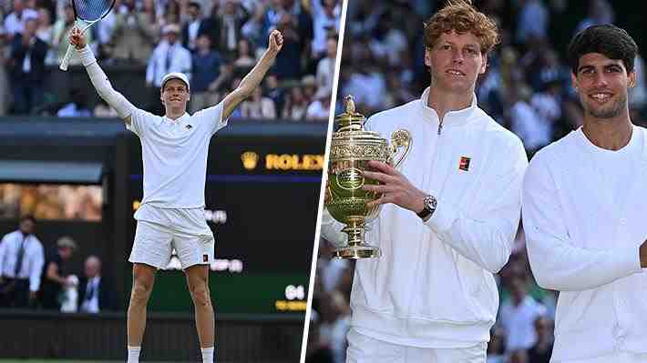 Sinner se toma revancha de Alcaraz y conquista su primer título de Wimbledon en una espectacular final