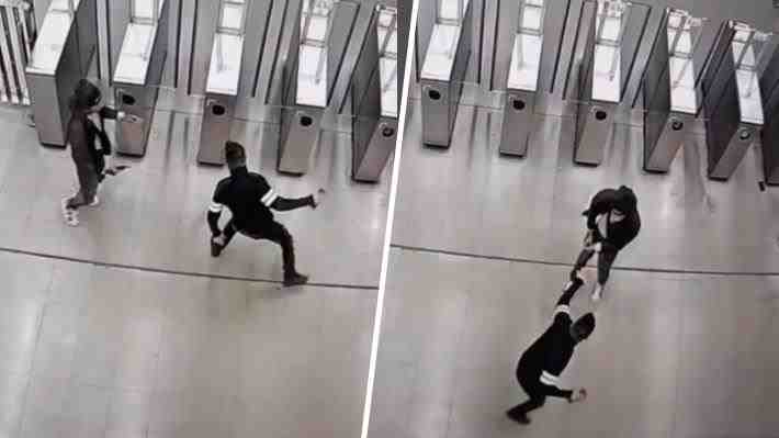 Video: El momento de los disparos en estación de metro Bío Bío durante compraventa de celular