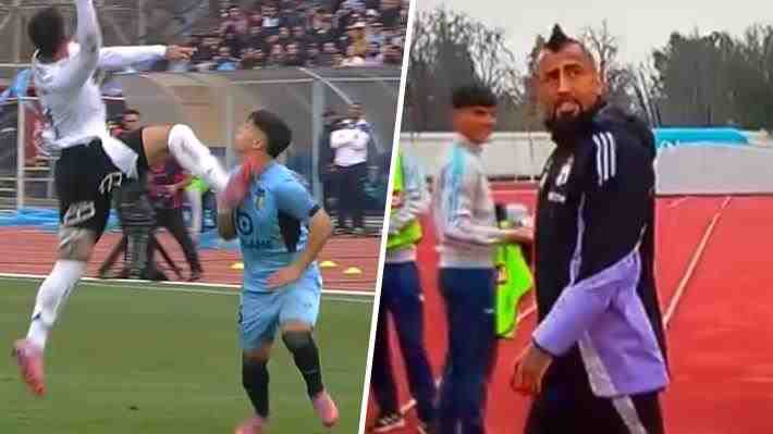 Polémicas: Mira la tremenda patada en la cara de Saldivia que increíblemente no fue roja y el irónico gesto de Vidal a los hinchas de O'Higgins