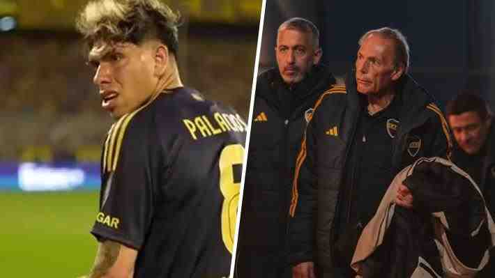 "Le dio una lección": En Argentina hablan del "correctivo" de Russo a Carlos Palacios por su enojo tras ser reemplazado en partido de Boca