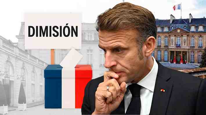 Macron: Francia espera su decisión entre un nuevo gobierno, elecciones o la dimisión