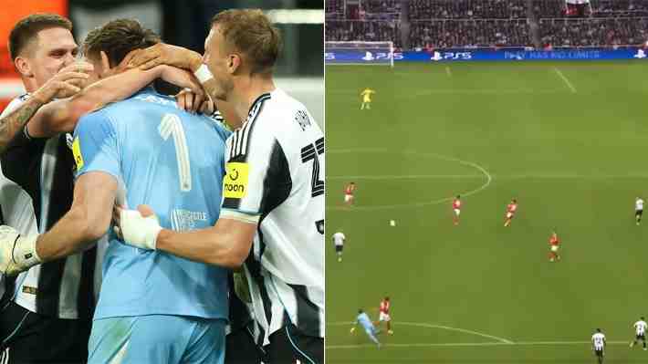 Mira la espectacular asistencia con la mano desde 60 metros de Nick Pope, arquero de Newcastle, que se viraliza y postulan a la mejor de la temporada
