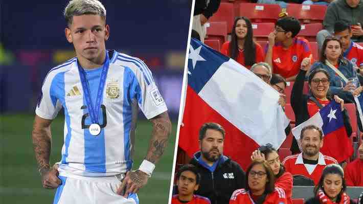 Gianluca Prestianni, figura de Argentina en el Mundial Sub 20, se lanza contra el público chileno y responde con un "palo" a Arturo Vidal
