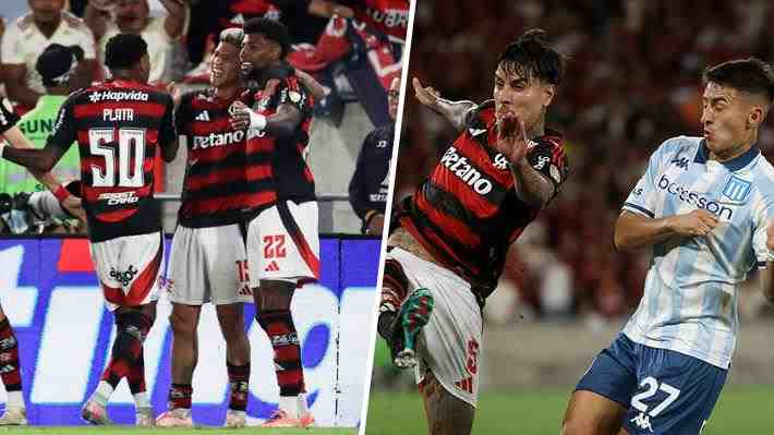 El Flamengo con un Erick Pulgar a gran nivel venció en la agonía a Racing y sacó ventaja en las semifinales de la Libertadores