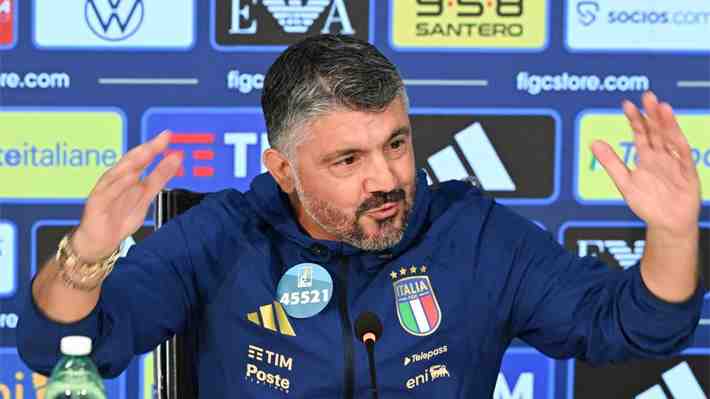 Genaro Gattuso, DT de Italia, explota contra Conmebol en la previa de duelo que lo puede condenar al repechaje mundialista