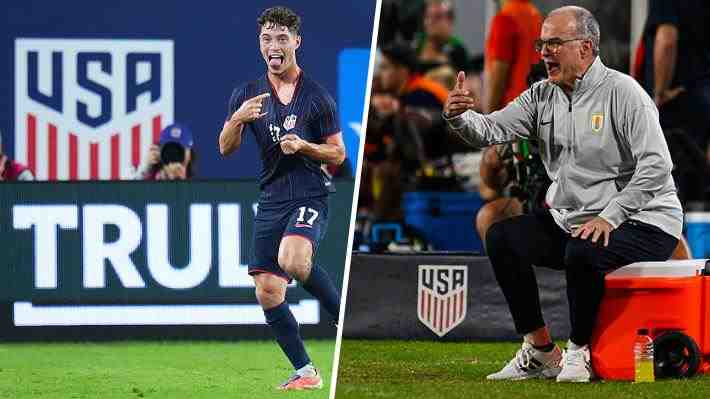 La Uruguay de Marcelo Bielsa sufrió humillante goleada en amistoso frente a Estados Unidos