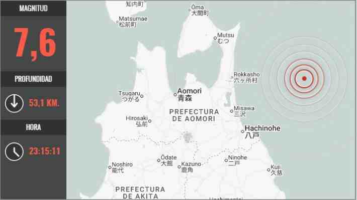 Terremoto magnitud 7,6 afecta a Japón: SHOA descarta amenaza de tsunami en costas chilenas
