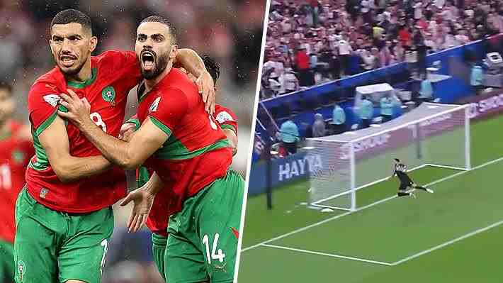 "Fuera de este mundo": Mira el impresionante gol de media cancha que marcó Marruecos en la final de la Copa Árabe