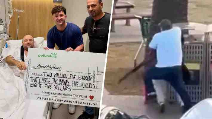 "Innegablemente heroico": Hombre que desarmó a terrorista en Sydney recibe donación de más de 2 millones de dólares