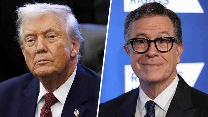 Trump vuelve a arremeter contra la TV estadounidense y exige que programa de Stephen Colbert en CBS salga "ya" de pantalla