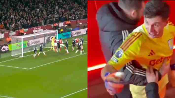 Mira el error que cometió el "Dibu" Martínez en dura caída del Aston Villa y su cruce con los hinchas del Arsenal