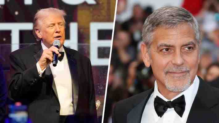 "No era una estrella de cine": Trump arremete contra George Clooney tras anunciar su ciudadanía francesa