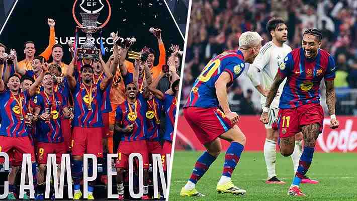 Barcelona volvió a derrotar al Real Madrid en un tremendo partidazo y ganó la Supercopa de España en Arabia