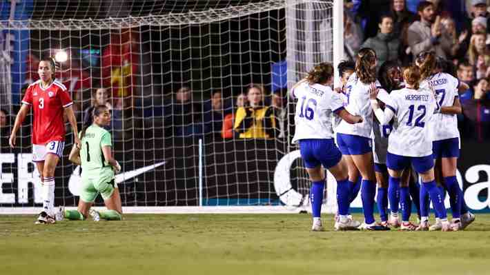 La "Roja" femenina fue goleada por Estados Unidos en amistoso internacional: Mira todos los tantos