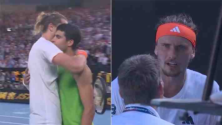 Alcaraz le gana un duelo épico de más de cinco horas a Zverev y se mete en la final de Australia: Mira el match point y la viralizada queja del alemán
